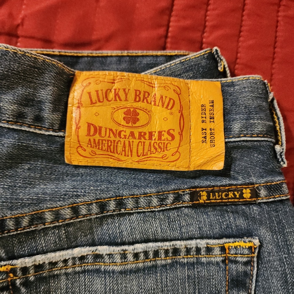 Lucky Brand Easy Rider Jeans Womens 6/28 Made USA Bootcut Y2K Gene Montesano - Picture 11 of 11